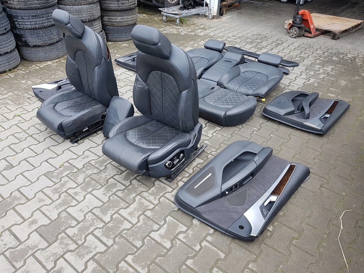 фото №6, Audi a8 d4 4h 09-13r сиденья кожаные диван европа