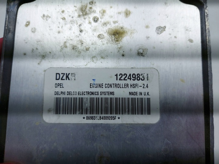 фото №10, Блок керування двигуном (ecu) комплект стартовий 12249831 opel astra g 1.6 b
