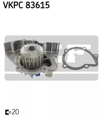 фото №1, Насос води peugeot 205,306 1.6-1.9 92- /