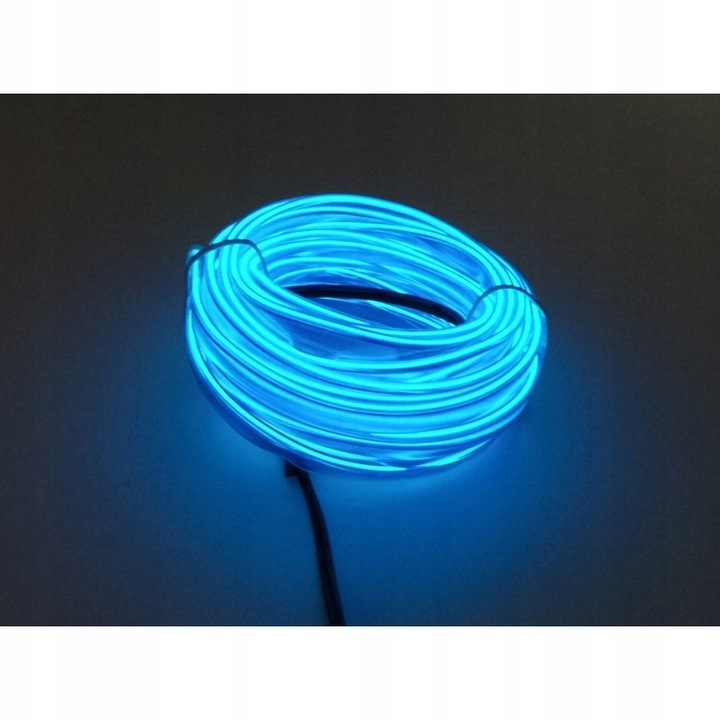 фото №2, Оптоволокно el wire лента led 2m 12v синий