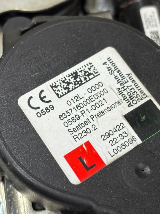 фото №14, Pas безпеки 5szt комплект bmw 3 g20 g21 м-пакет