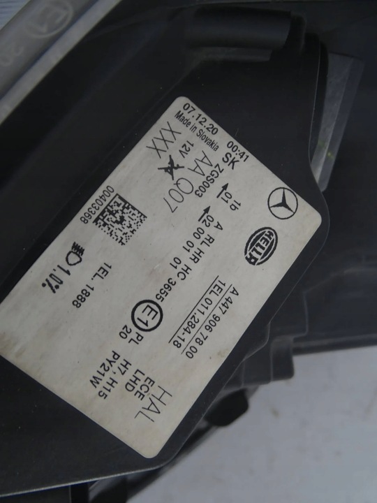 фото №10, Лампа перед передня права mercedes vito viano 447