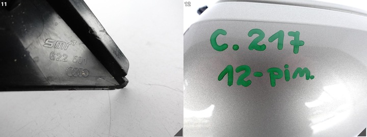 фото №12, Audi a6 4g1 c7 рестайлинг 14-18 зеркало левая 4g1857409ab европа 12 pin n3n3