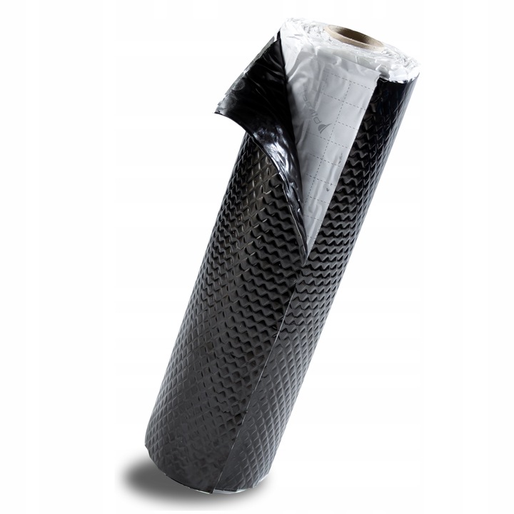 фото №16, Коврик butylowa шумопоглощающая чёрная 2mm 200x50cm do автомобиля алюминий ролик