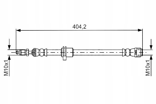 фото №2, Bosch шланг гальмівний 1987481679