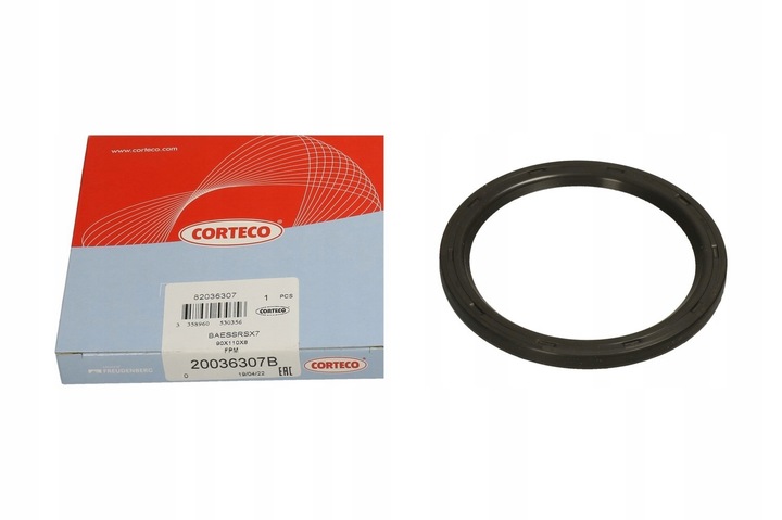 фото №11, Corteco 20036307b кольцо уплотнительный вала, wał коленчатый