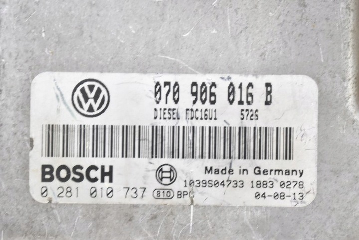 фото №7, Блок управления компьютер двигателя 070906016b vw phaeton 5.0 tdi 313 km 02-08