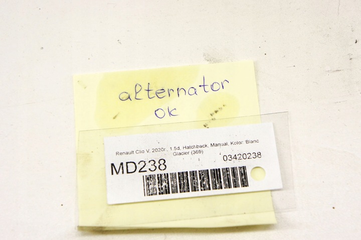 фото №5, Md238 renault clio v 1.5d генератор 231004402r