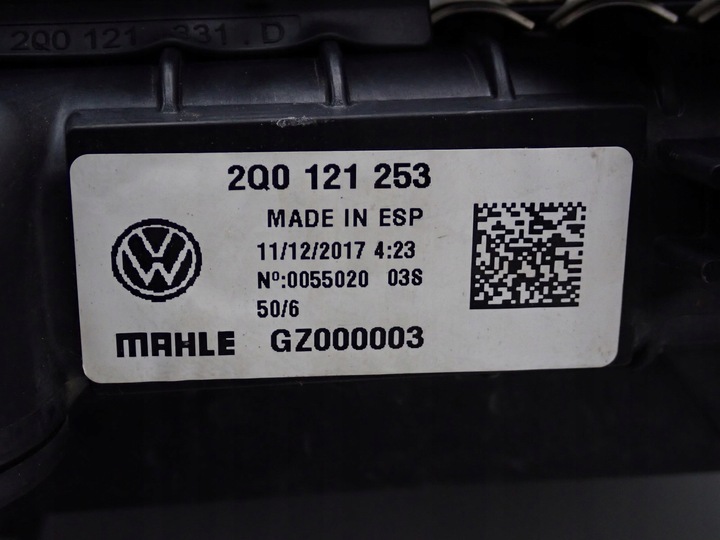 фото №11, Комплект радиатор вентилятор европа vw volkswagen polo vi 2g 1.0i 18r