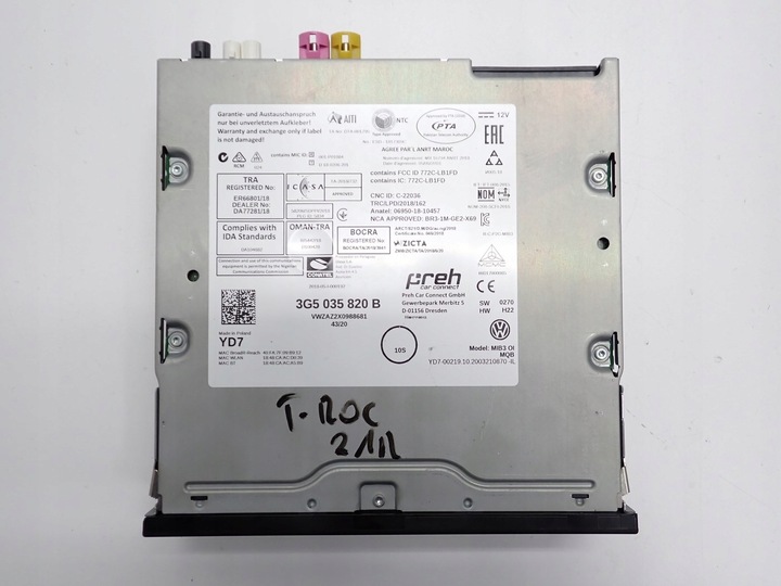 фото №10, Навігація навігація радіо дисплей 3g5035820b 5g6919605b vw t-roc 21r