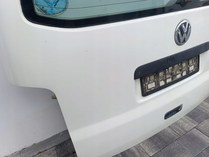 фото №6, Vw t5 t5 рестайлінг кришка кришка багажника зад комплектна біла