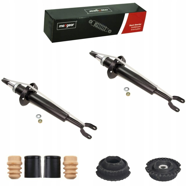 фото №1, Амортизатори перед + подушки відбійники захисні накладки audi a6 c5 vw passat b5