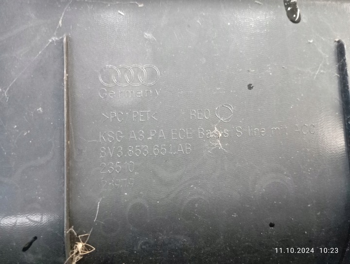 фото №14, Бампер переднее перед audi a3 8v 8v3807437 16- рестайлинг pod радар / омыватель