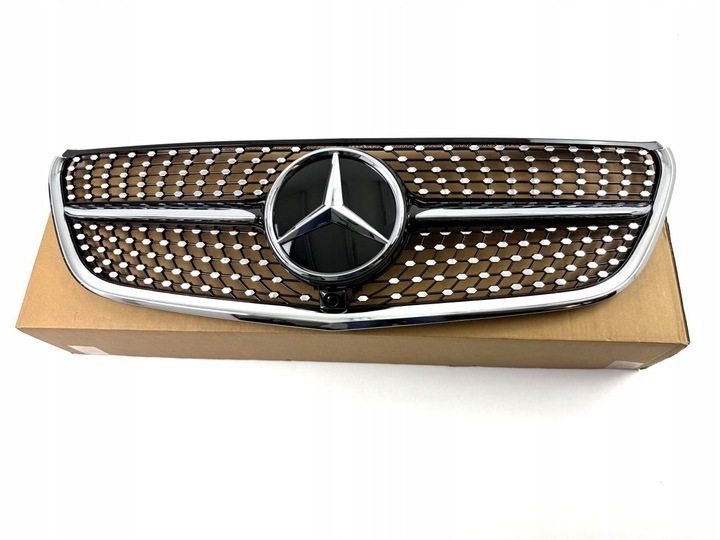 фото №10, Решётка радиатора решётка mercedes vito w447 рестайлинг 19-23 diamond