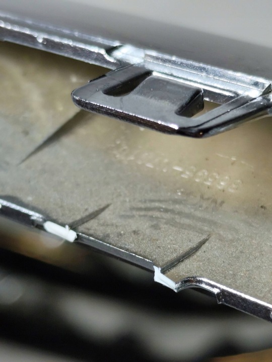 фото №8, Hyundai tucson iv 20- лівий перед ліва планка хром передньої бампера оригінал