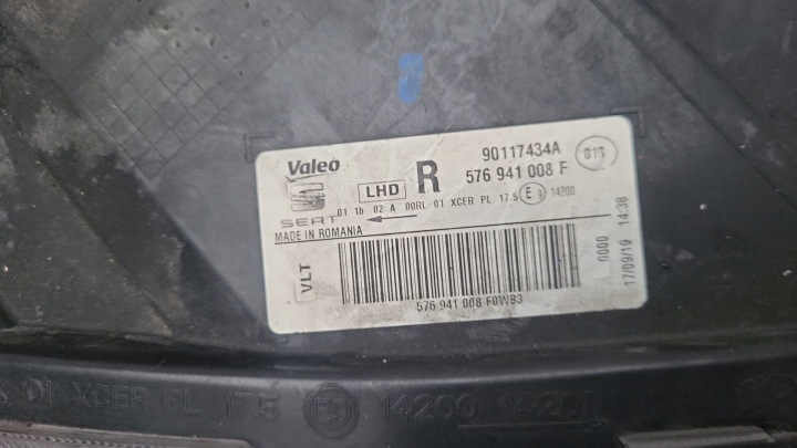 фото №7, Seat ateca 16- фара права перед передня повний led 576941008f