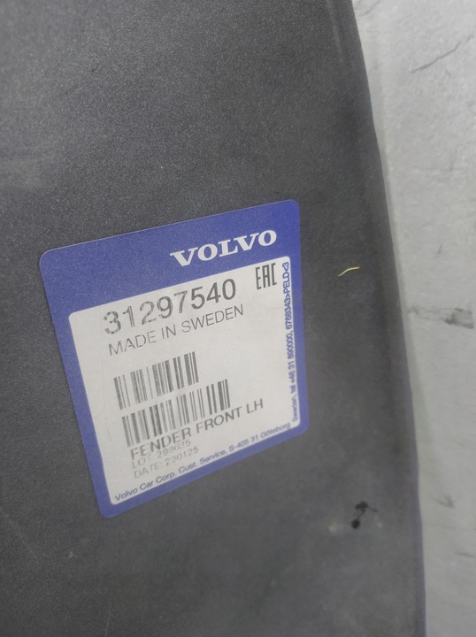фото №12, Крыло левый volvo s40 ii v50 2004-2012 рестайлинг биржа pń