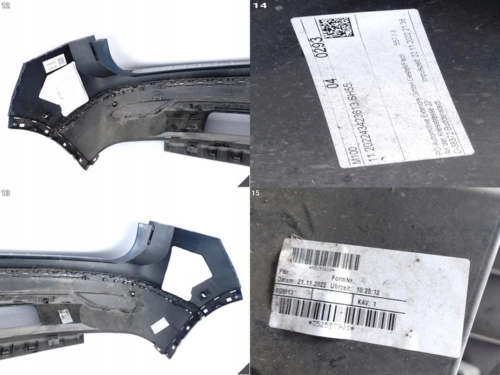 фото №13, Vw tiguan ii 5na рестайлінг 20-24 бампер + спойлер дифузор + планка хром зад