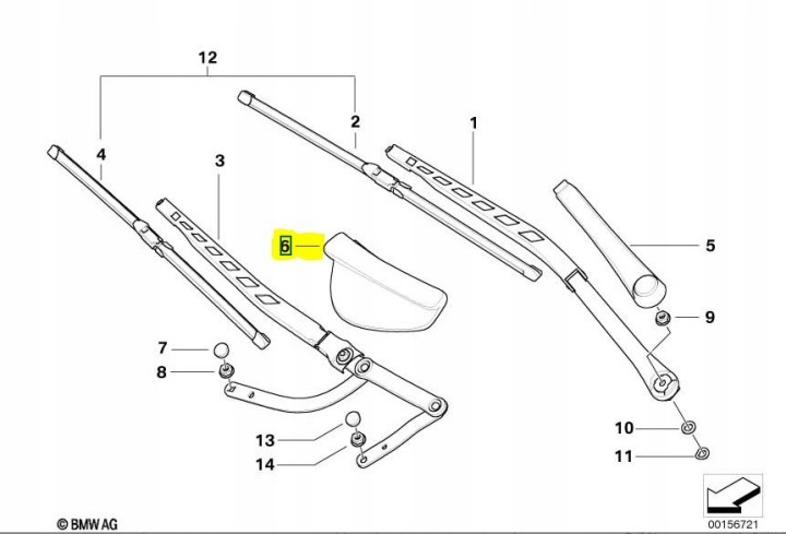 фото №12, Bmw e60 e61 e63 e64 захист підлокітник двірники p