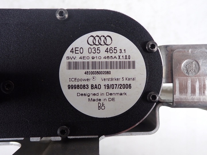 фото №7, Підсилювач bang olufsen audi a8 s8 d3 5.2 fsi 4e0035465