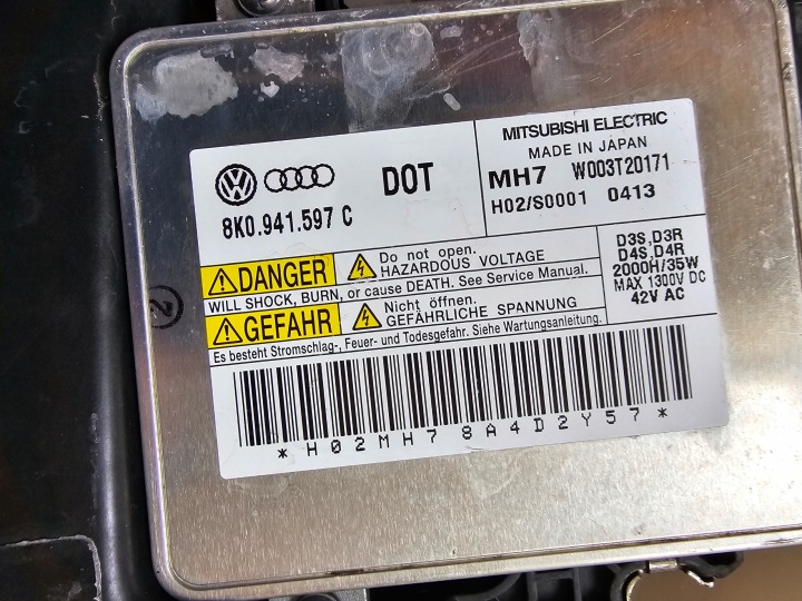 фото №14, Фара ліва audi a5 8t ксенон поворотний 8t0941003an