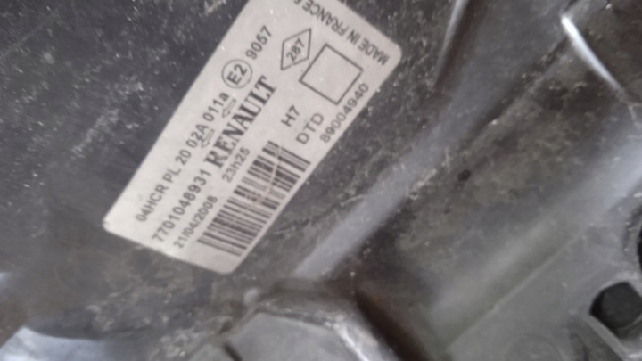 фото №9, Renault laguna ii лампа перед правая eu