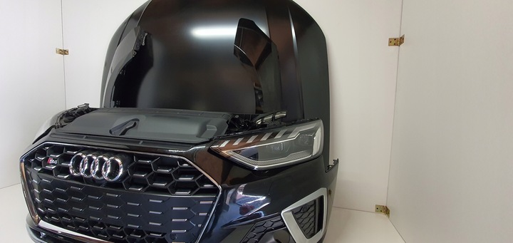 фото №10, Audi s4 b9 8w рестайлінг 19- комплектний перед лампа led капот крило бампер