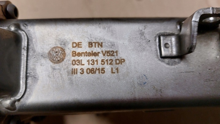 фото №6, Клапан egr радиаторов выхлопных газов 1.6 tdi cay 03l131512dp 0280751016 vw seat skoda