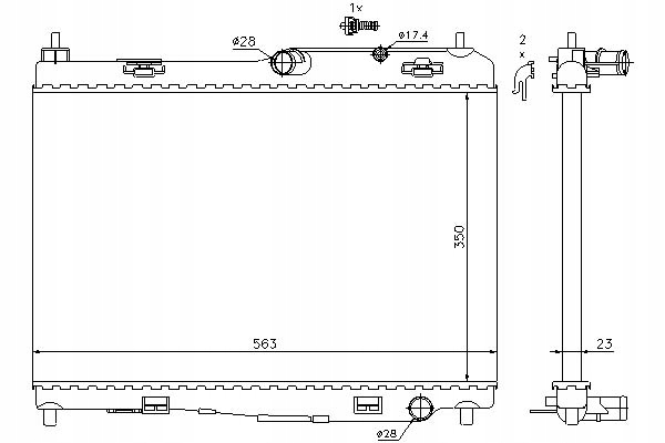 фото №13, Радіаторів двигуна nissens 69235 1548603