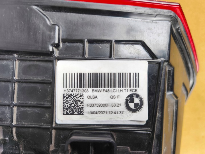 фото №7, Лампа зад задняя левая bmw x1 f48 lci рестайлинг f03759000f