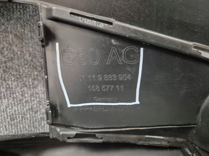 фото №16, Бампер передній перед - bmw 5 g60 g61 сірий звичайний 2023-