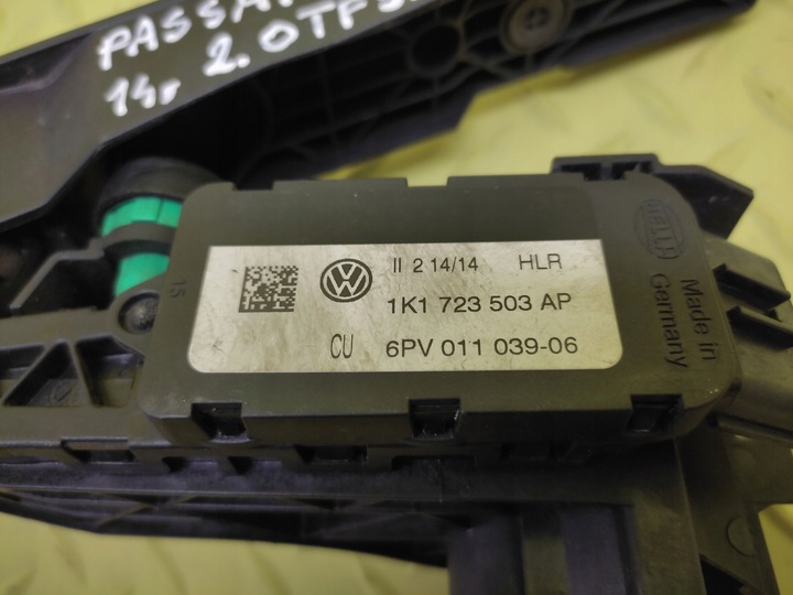 фото №6, Vw passat cc 2.0 tfsi педаль potencjomnetr газа 1k1723503ap
