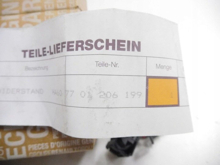 фото №6, Резистор вентилятора renault clio ii оригінальний номер 7701206199