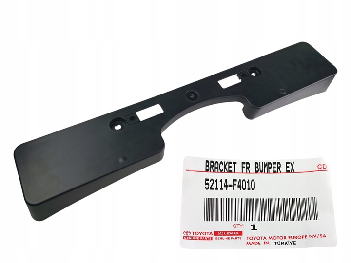 фото №1, Toyota c-hr chr крепление номерного знака регистрационный основание na бампер перед