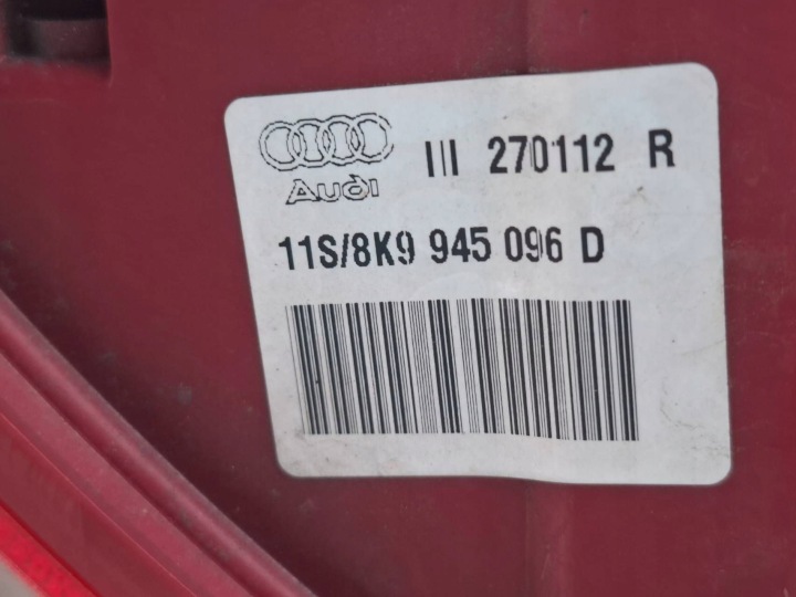 фото №13, Фара задняя led правая сторона audi a4 s4 b8 8k универсал рестайлинг 8k9945096d 2012r