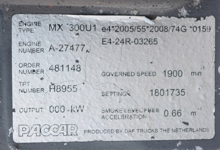 фото №6, Комплектний двигун daf xf cf 105 410 / 460km євро 5