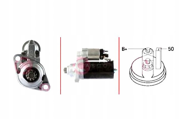 фото №1, Casco стартер 12v 2.0kw
