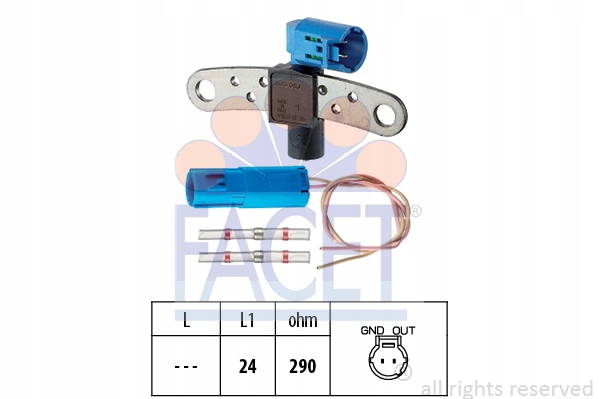 фото №2, Датчик оборотов вала коленчатый вал. renault