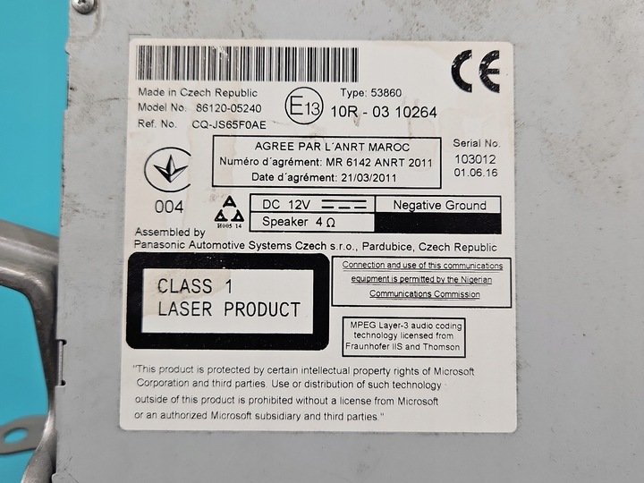 фото №5, Радио заводские toyota avensis iii t27 рестайлинг 15-18 радиопроигрыватель