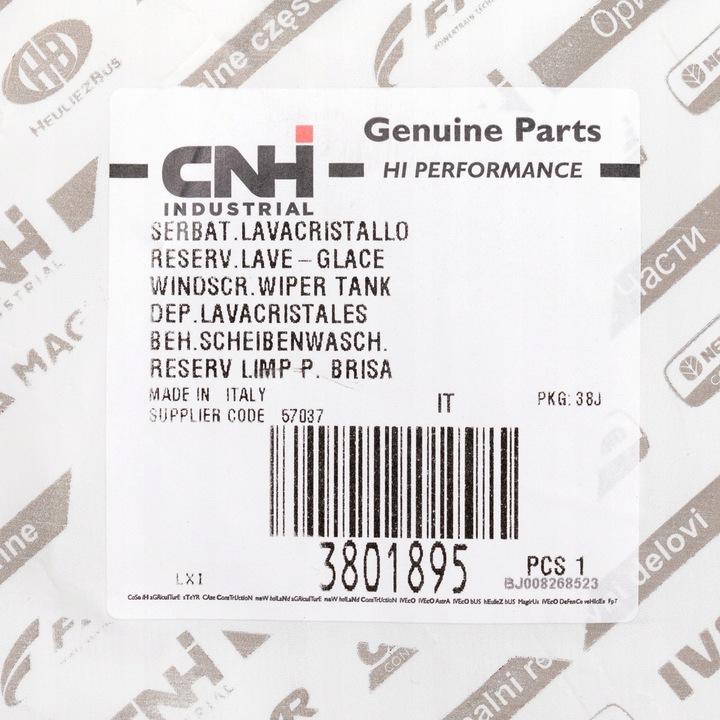 фото №10, Iveco оригінальний номер or 3801895 бак склоомивача