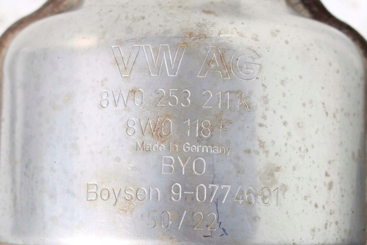 фото №9, Audi rs4 rs5 выхлоп глушитель средний 8w0253300bj 2.9 tfsi 331kw 450 8w025321