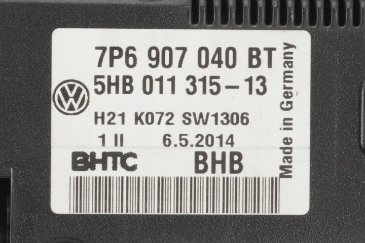фото №9, Панель климат-контроля vw touareg ii 7p6907040bt