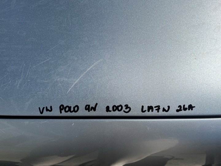 фото №12, Vw polo 9n капот крышка двигателя la7w