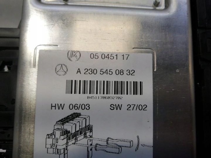 фото №7, Faulty! mercedes sl r230 sam fuse box a2305450832