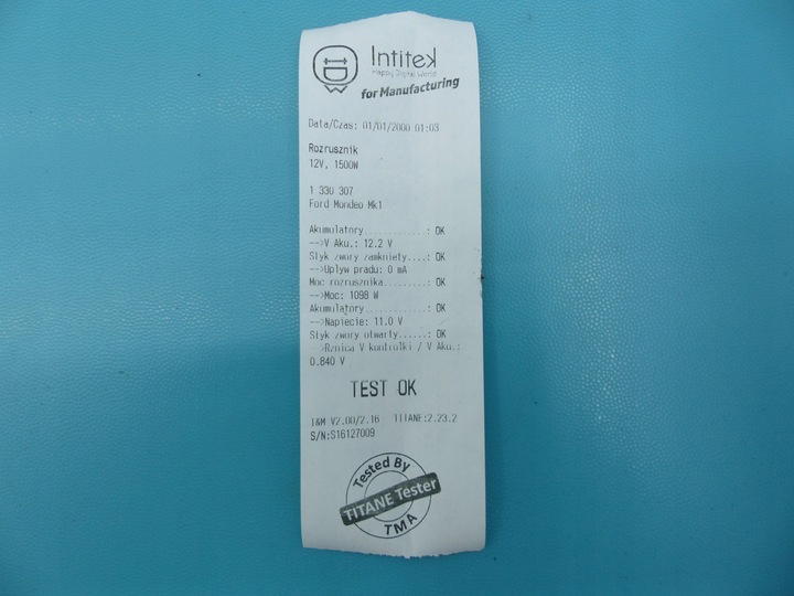 фото №6, Тест стартер ford mondeo mk1 0001107016 1.8 16v