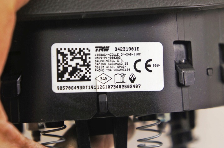 фото №5, Md101 renault clio v ^ подушка безпеки подушка водія