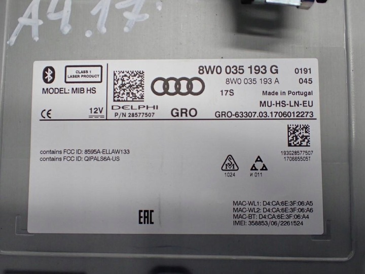 фото №10, Навигация навигация радио оригинал 8w0919604 8w0035193g audi a4 b9 8w 17r