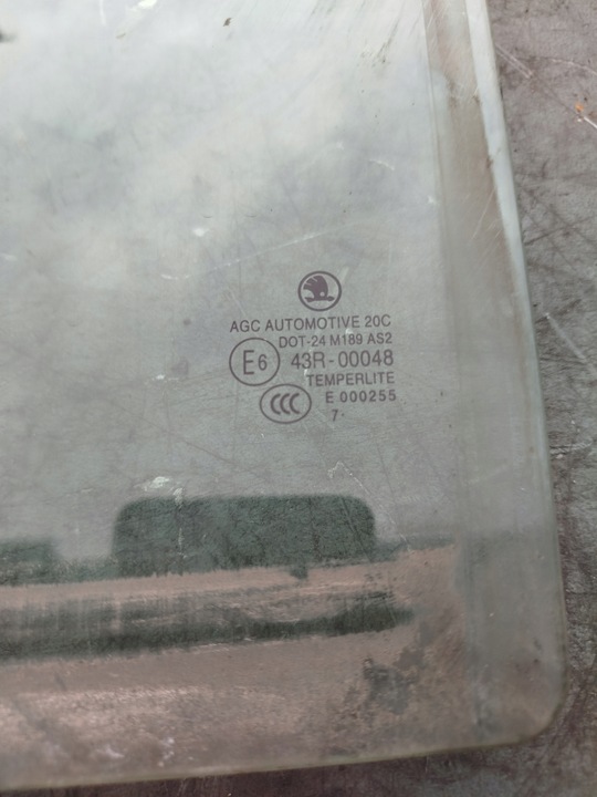 фото №3, Скло двері ліва лівий зад задня skoda fabia ii універсал