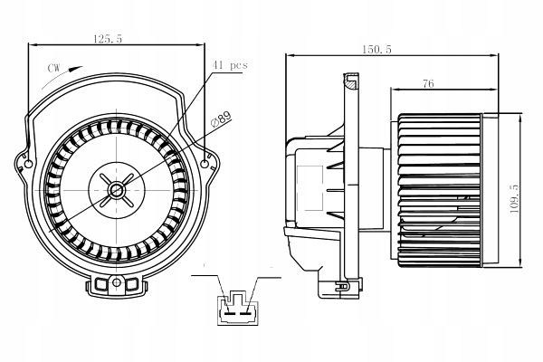 фото №12, Nrf повітродувка toyota iq 2008- 34297