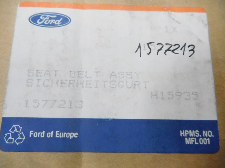 фото №8, Pas безпеки ford escort 98-02 oem номер 1577213